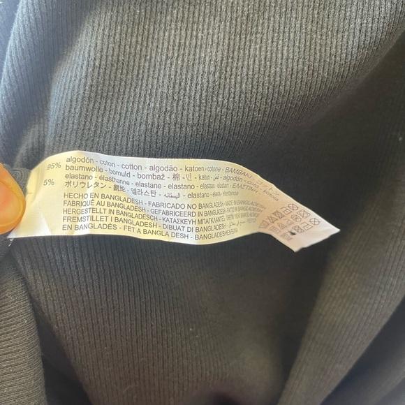 NWOT Zara Turtle Neck Black Dress Ribbed Knit (L) - Picture 8 of 8